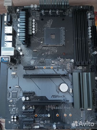 Материнская плата asrock b450 pro4 ATX