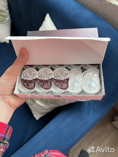 Линзы Alcon dailies total 90 шт. -1.00