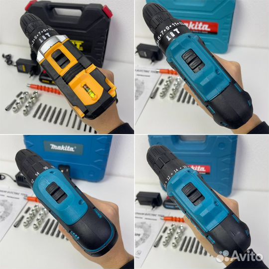 Шуруповерты аккумуляторные Makita и Dewalt