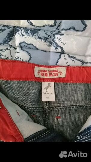 Бриджи джинс. на мальчика 122-128