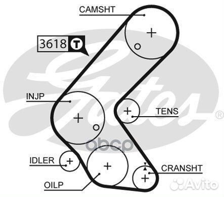 K045563XS ремкомплект грм 131x250HT Opel Astra