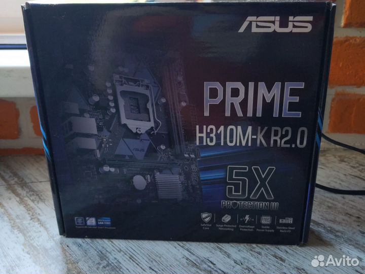 Мат. плата asus prime h310m-k r2.0 LGA1151