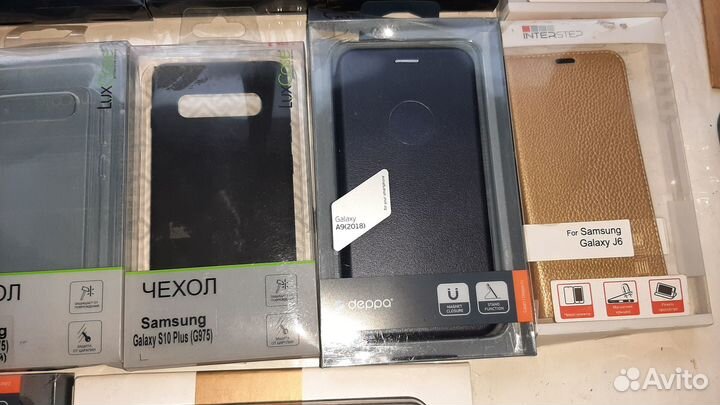 Чехлы для телефонов 31 шт Samsung, Huawei + пленки