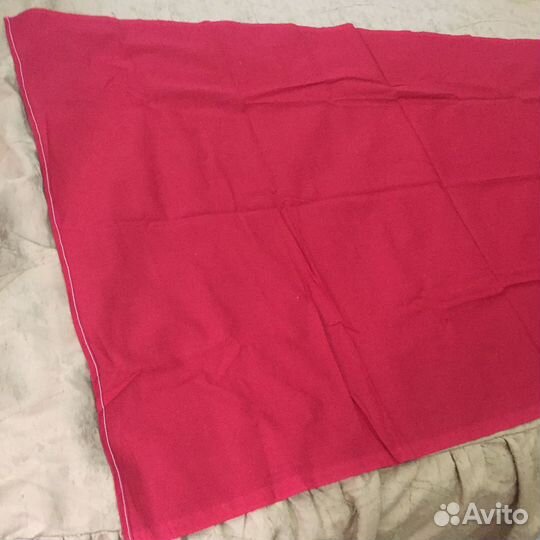 Ситец красный СССР (отрез)