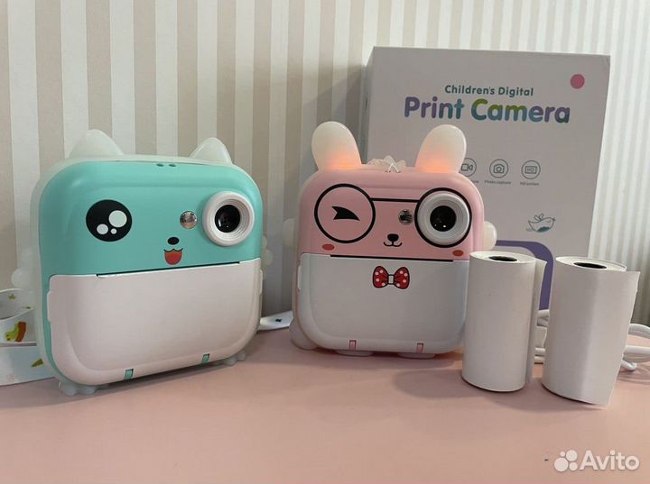 Детский фотоаппарат моментальной печати с подарком