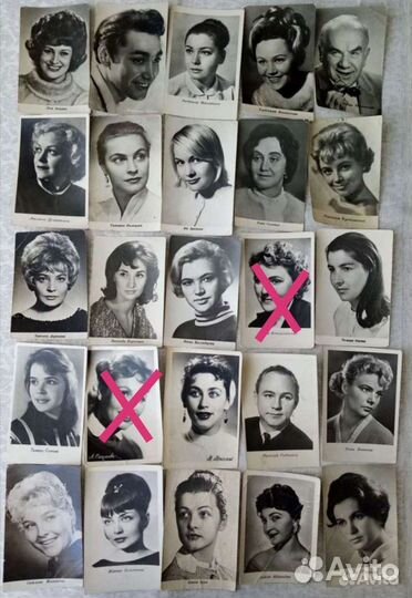 Открытки. Артисты советского кино
