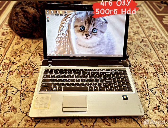 Отличный Ноутбук Lenovo 4ядра/4гб/500гб