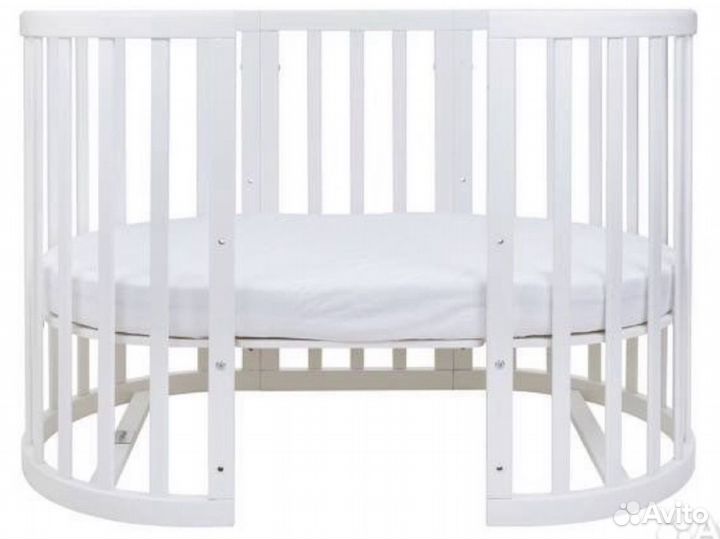 Кроватка детская 4 в 1 (2 матраса)