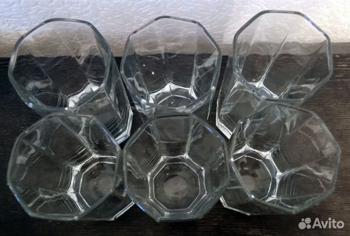 Стаканы стеклянные 6 штук
