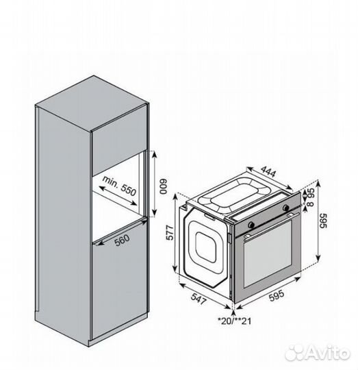 Электрический духовой шкаф Kuppersberg HF 607 B