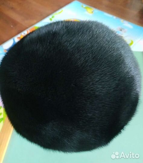 Шапка-берет норковый