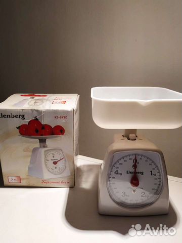 Весы новые механические кухонные Elemberg