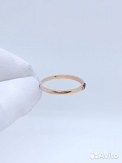 Золотое кольцо с фианитом 18р
