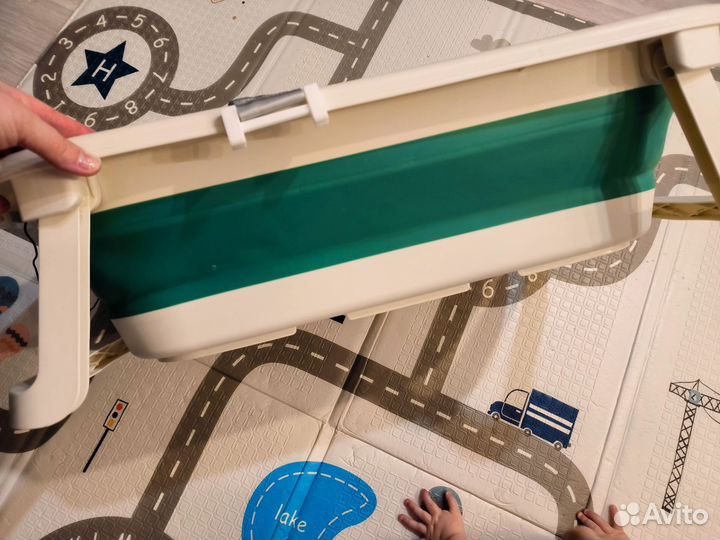 Ванночка для купания складная с термометром