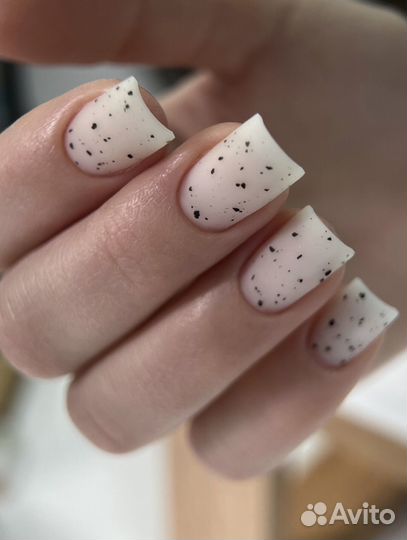 Маникюр гель лак наращивание