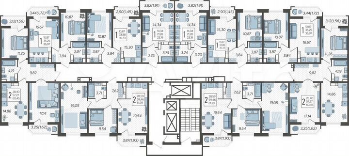Квартира-студия, 23,2 м², 21/25 эт.