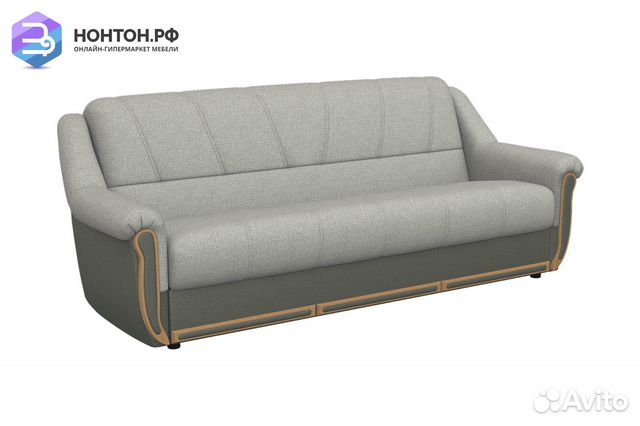 Диван книжка Вега-1 серый