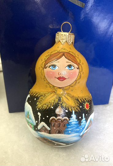 Елочная игрушка матрешка