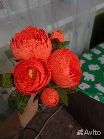 Пионы своими руками