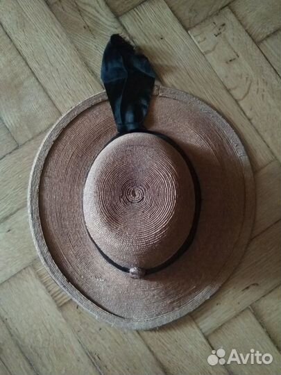 Шляпа женская соломенная, старинная, 19 век
