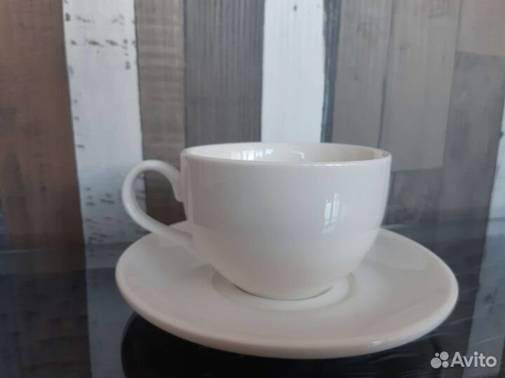 Набор из 6 фарфоровых чашек для чая кофе chan wave