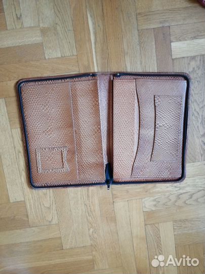 Кожаная папка для документов a4