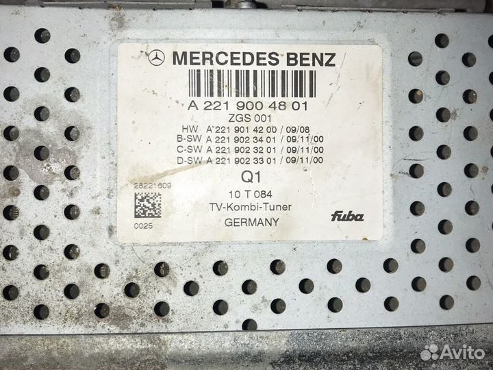 Тv тюнер Мерседес мл гл 164