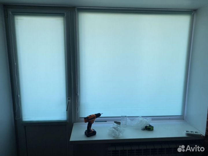 Рулонные шторы зебра в коробе H9497