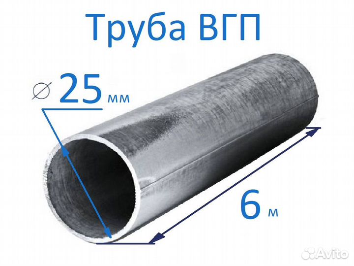 Труба металлическая 25х3,2