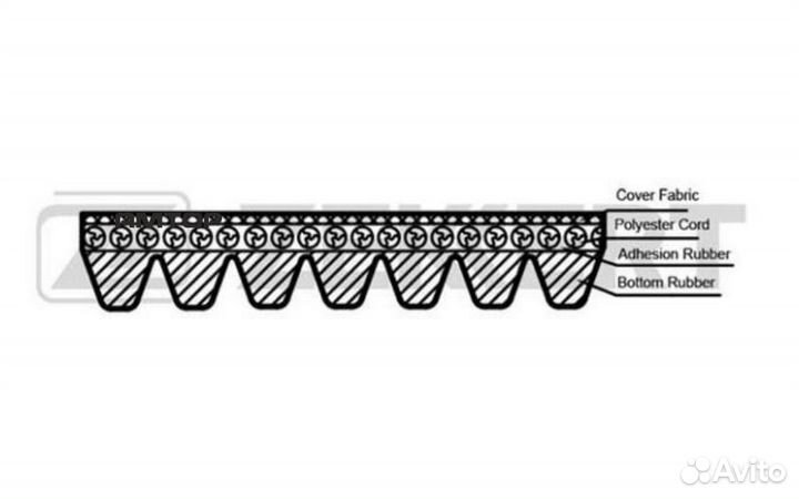 Zekkert KR7PK1687 KR-7PK1687 zekkert Ремень поликл