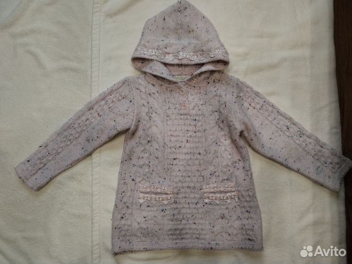 Удлинённая кофта с капюшоном тм Шах Турция