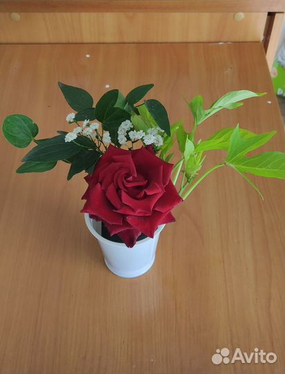 Букет в стакане (срезанные цветы)