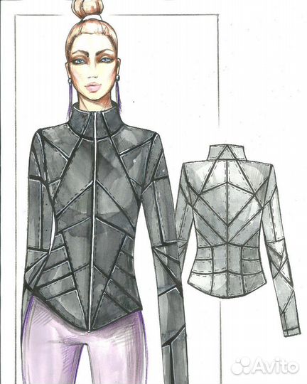 Дизайнер. художник-модельер. Отрисовка эскизов люб