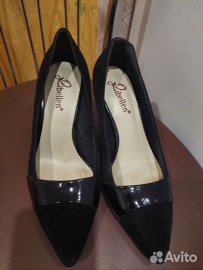 Туфли женские нат замша