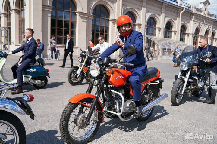 Мотоцикл Jawa для фотосессии и видеосьемок