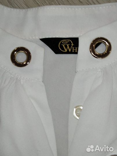 Белая блузка для школы рост 152-158-164