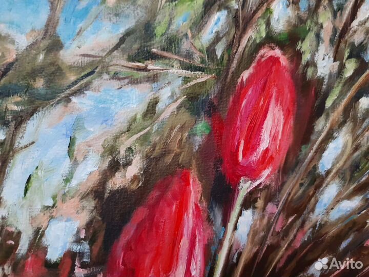 Картина маслом на холсте в раме