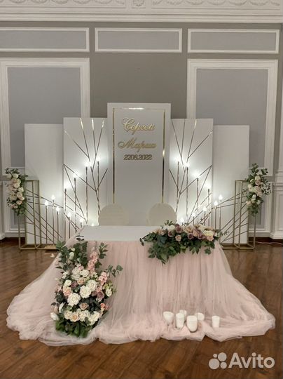 Оформление, декор, украшение свадьбы, мероприятий