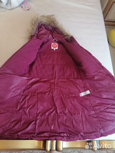 Пуховик зимний для девочки 158
