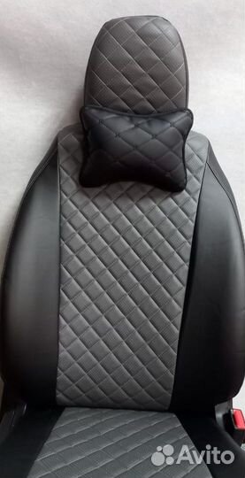 Чехлы на Ниву вставка серая