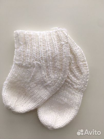 Шерстяные носки детские 1-2 года