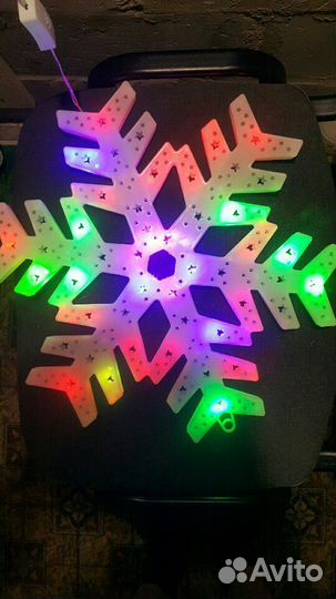 Новогоднее украшение снежинка