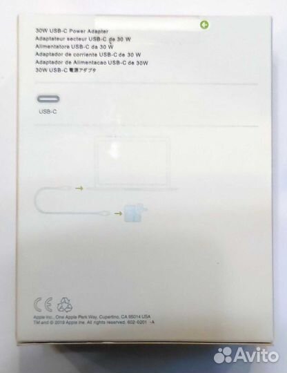 Зарядка для ноутбука Apple Type-C 30W A1882 MR2A2Z