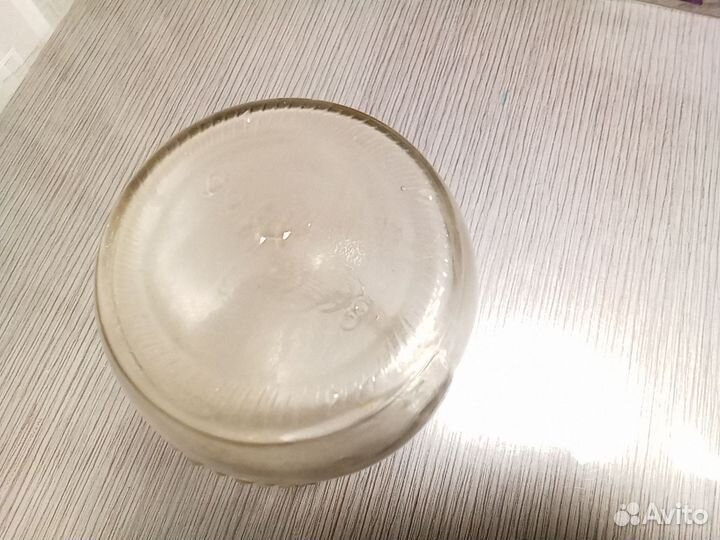 Банка с рисунком стеклянная 1,5литр