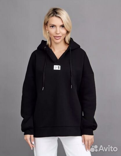 Худи оверсайз утеплённые