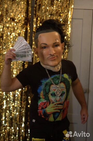 Поздравление, ростовые куклы звезд, шуточный стрип