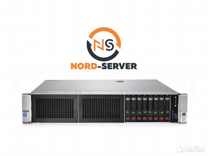 Сервер HP DL380 Gen9 8SFF 2x E5-2640 v3 32GB