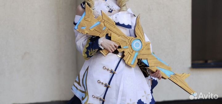 Деревянный автомат косплей Барбары геншин