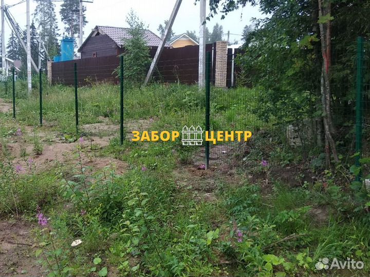 Забор из сварной рулонной сетки, Кобона, пвх