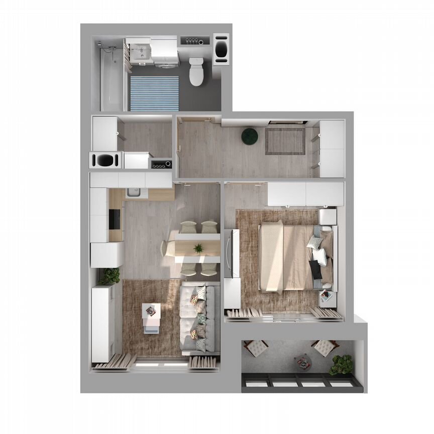 1-к. квартира, 38,9 м², 5/27 эт.